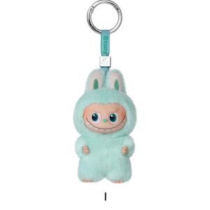 Authentic PopMart Labubu The Monsters Pin for Love Series “I” Aqua Plush Pendant